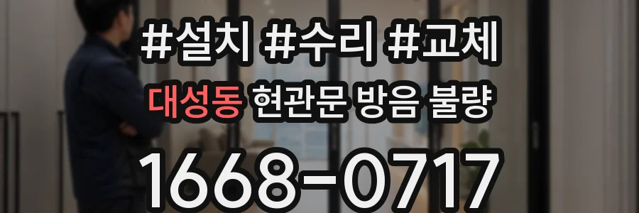 대성동 현관문 방음 불량