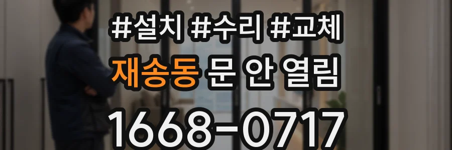 재송동 문 안 열림