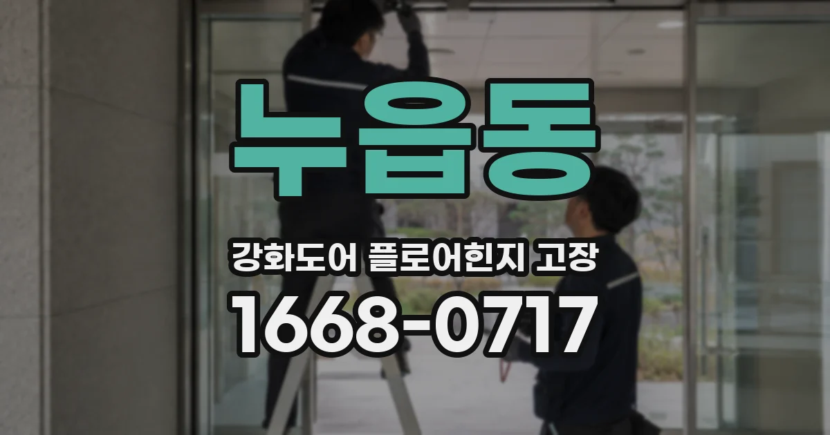누읍동 강화도어 플로어힌지 고장