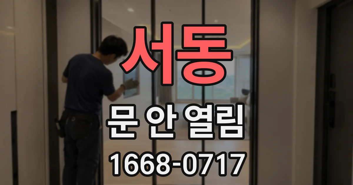 서동 문 안 열림