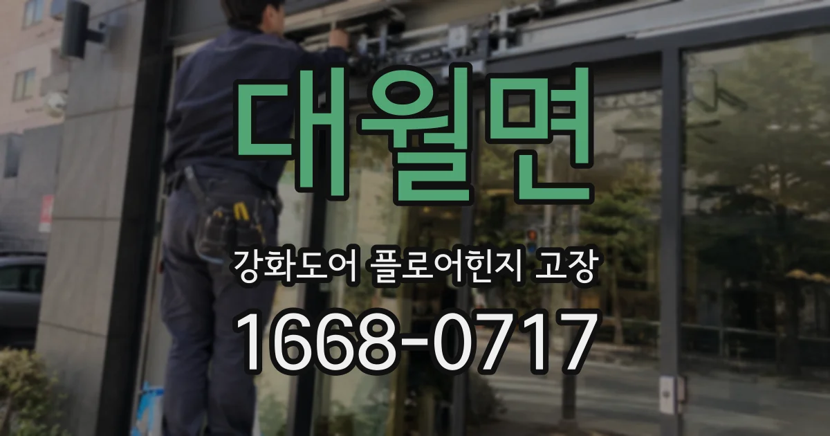 대월면 강화도어 플로어힌지 고장