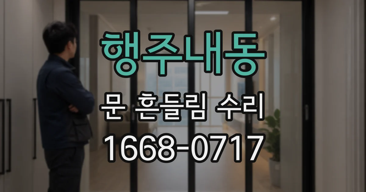 행주내동 문 흔들림 수리