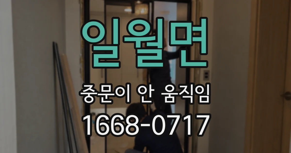 일월면 중문이 안 움직임