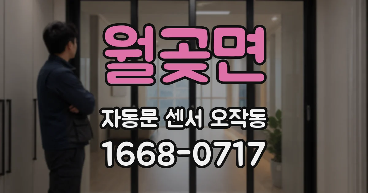 월곶면 자동문 센서 오작동