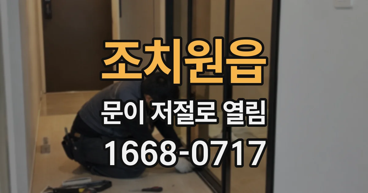 조치원읍 문이 저절로 열림