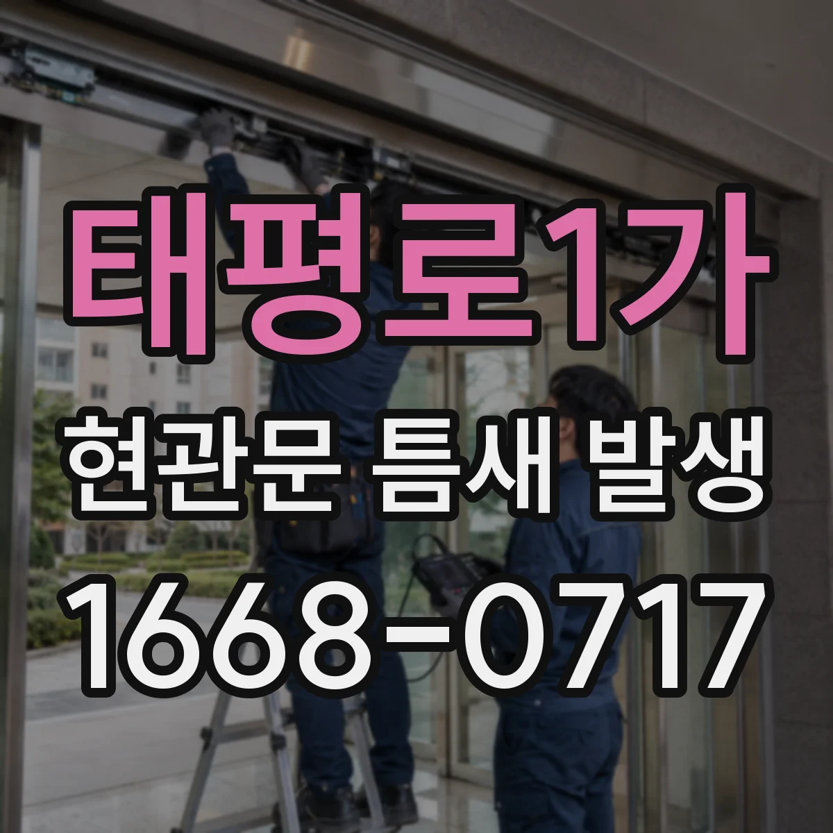 태평로1가 현관문 틈새 발생