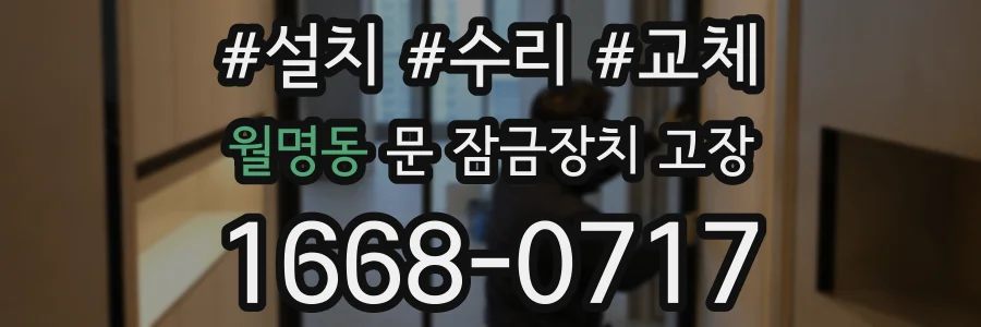 월명동 문 잠금장치 고장