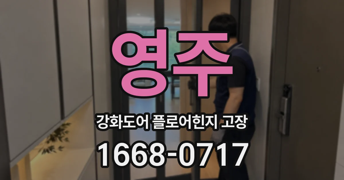 영주 강화도어 플로어힌지 고장
