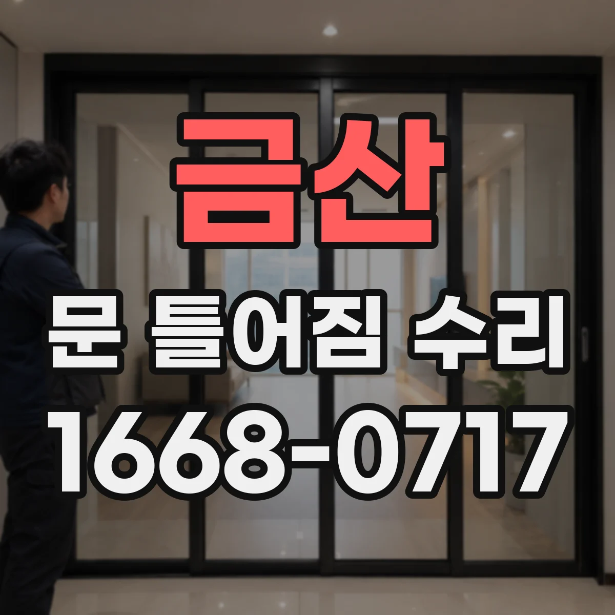 금산 문 틀어짐 수리