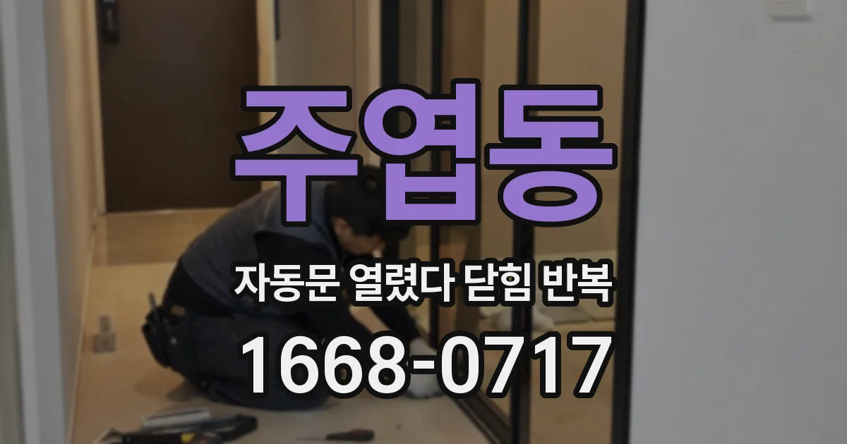주엽동 자동문 열렸다 닫힘 반복 현상은 문이 열리자마자 다시 닫히거나, 한 번 멈춘 뒤 재가동되며 반복되는 경우가 많습니다.