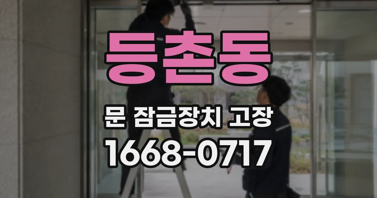 등촌동 문 잠금장치 고장