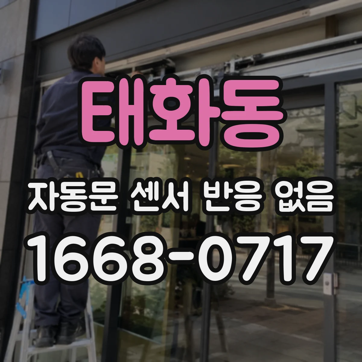 태화동 자동문 센서 반응 없음