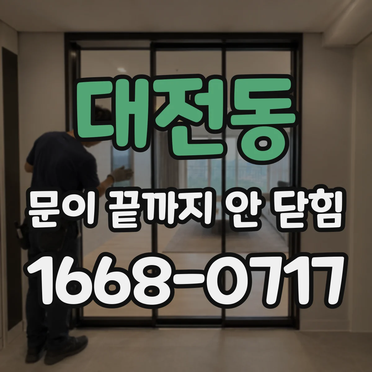 대전동 문이 끝까지 안 닫힘