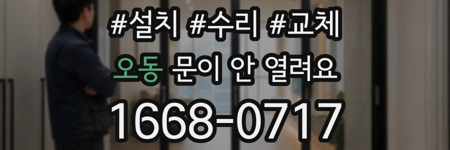 오동 문이 안 열려요