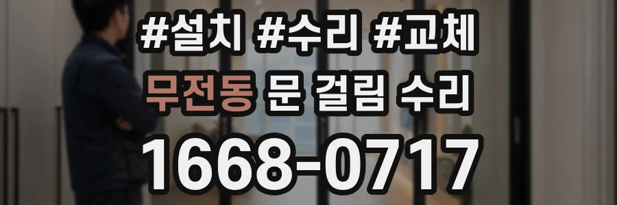무전동 문 걸림 수리