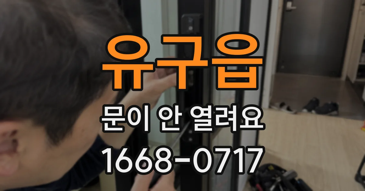 유구읍 문이 안 열려요