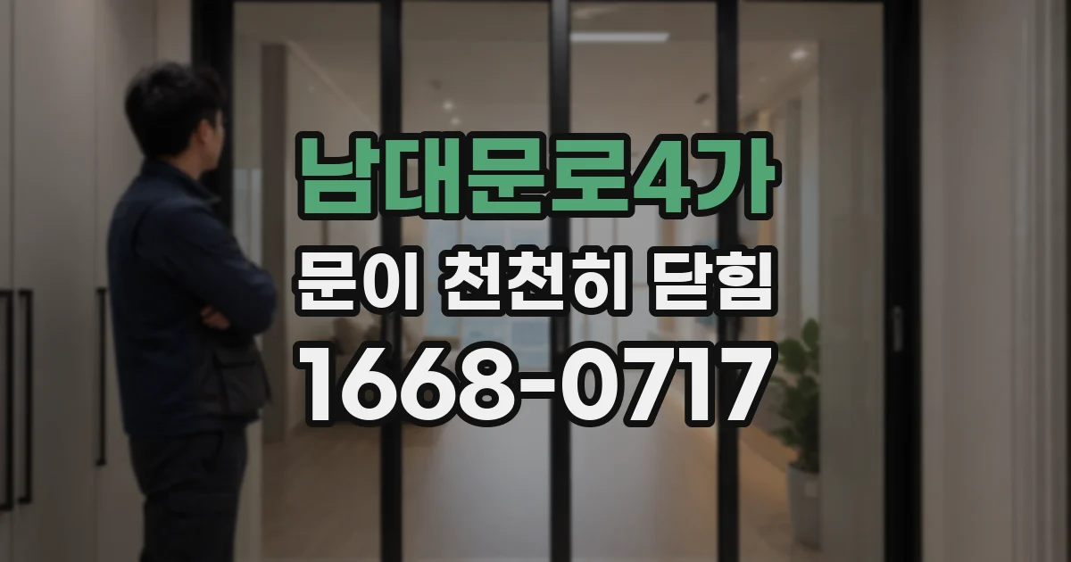 남대문로4가 문이 천천히 닫힘
