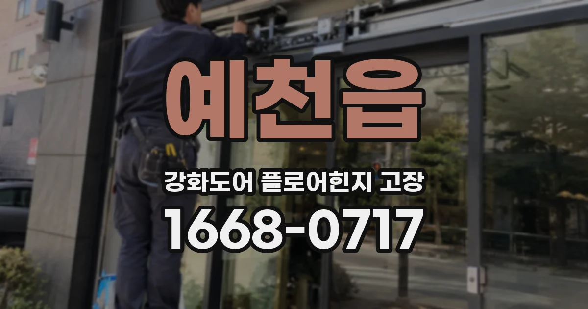 예천읍 강화도어 플로어힌지 고장
