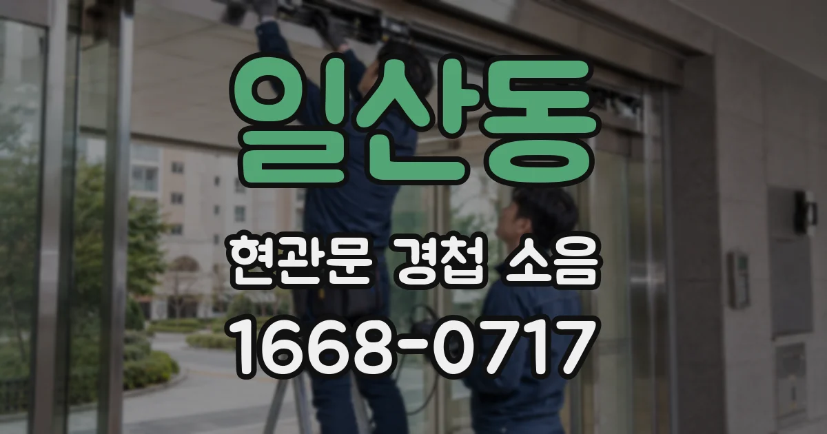일산동 현관문 경첩 소음