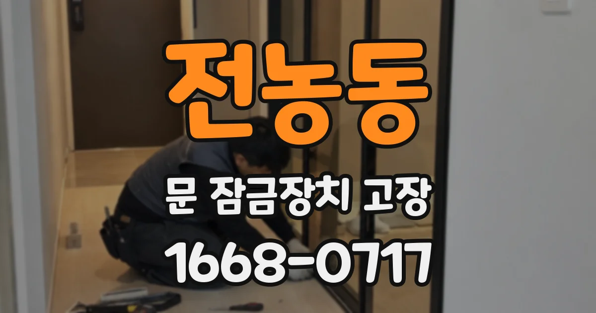 전농동 문 잠금장치 고장