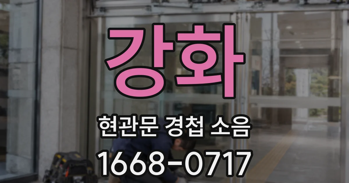 강화 현관문 경첩 소음
