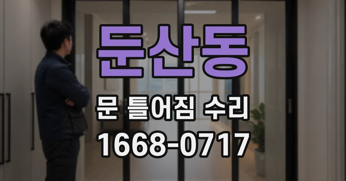 둔산동 문 틀어짐 수리