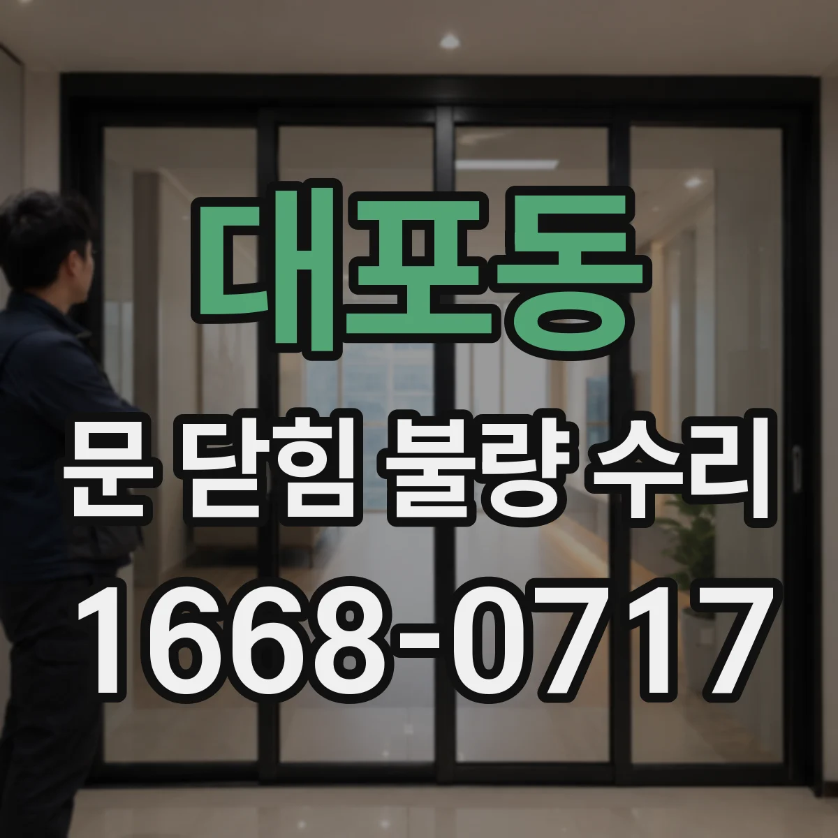 대포동 문 닫힘 불량 수리