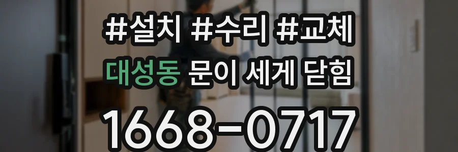 대성동 문이 세게 닫힘
