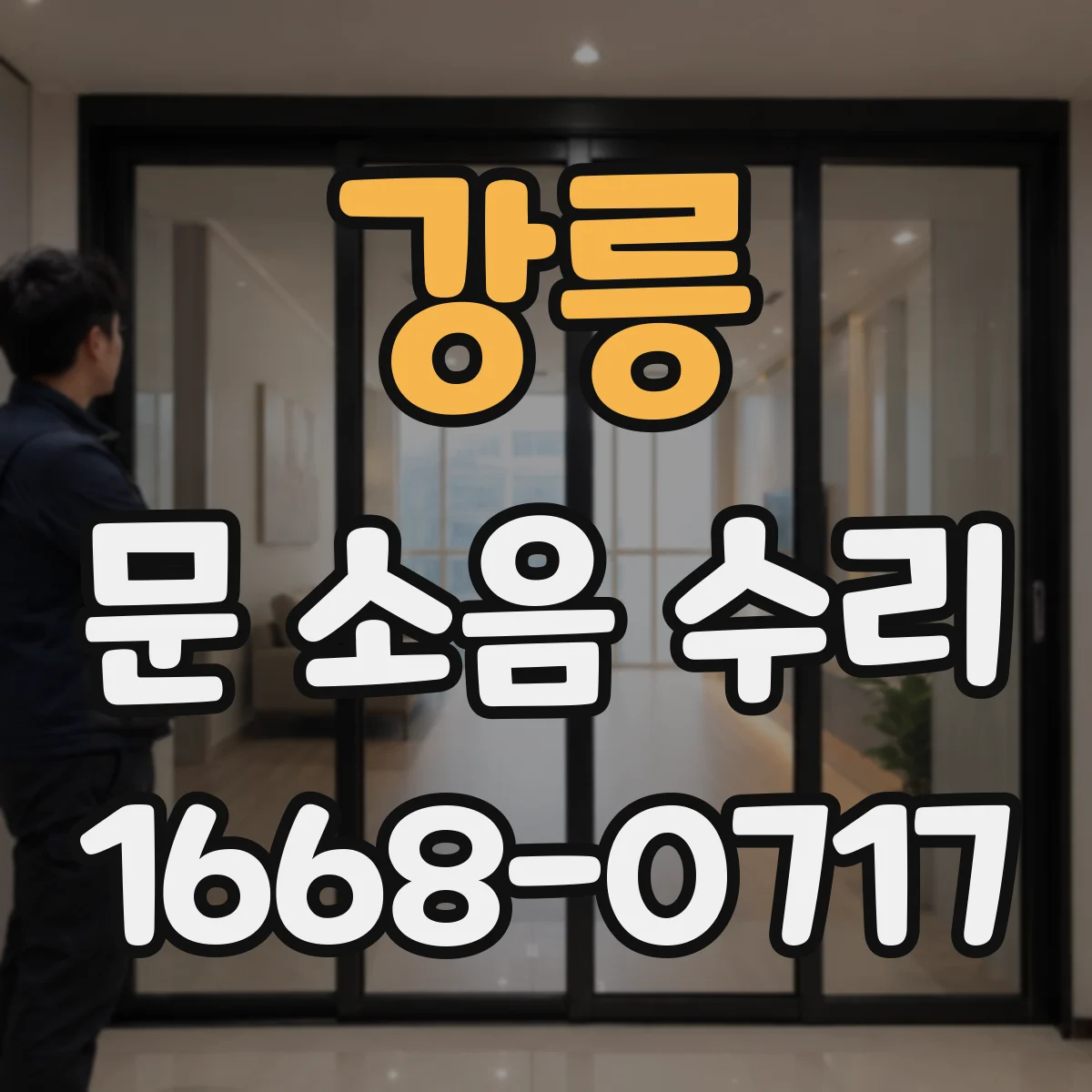 강릉 문 소음 수리 힌지 유격 줄이는 세팅 절차
