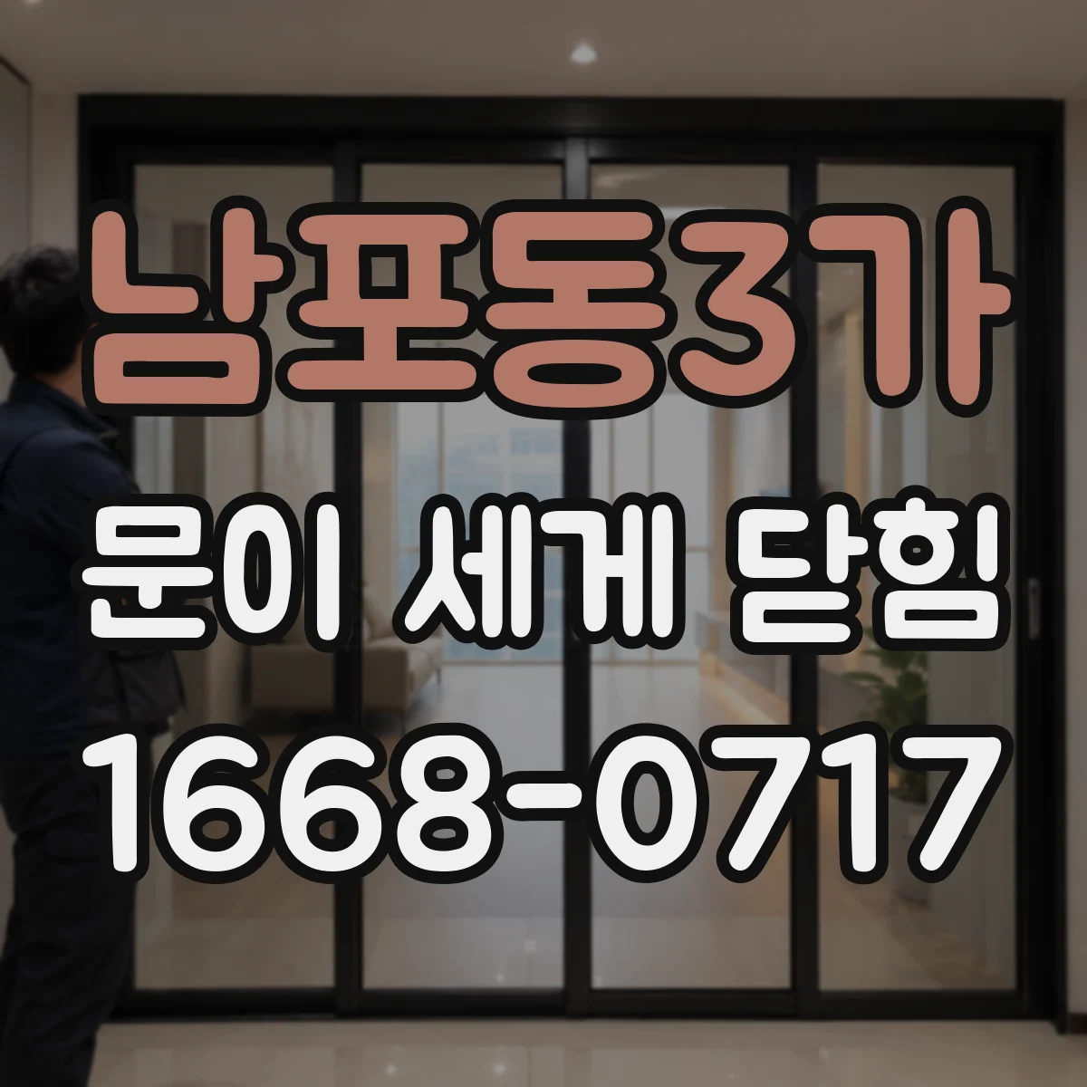 남포동3가 문이 세게 닫힘