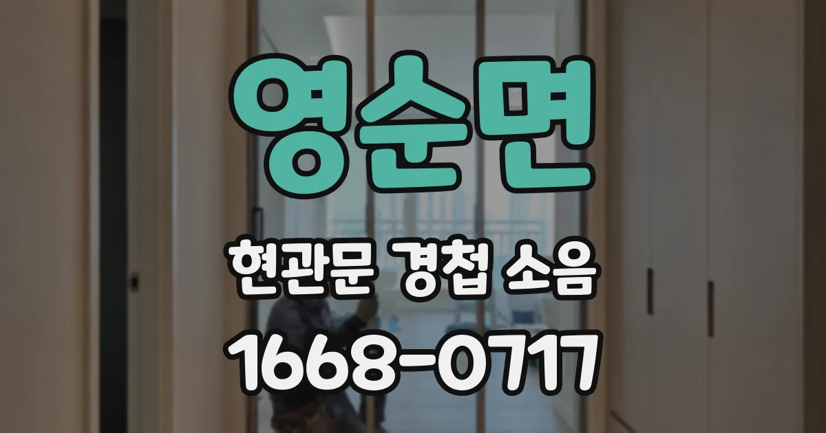 영순면 현관문 경첩 소음