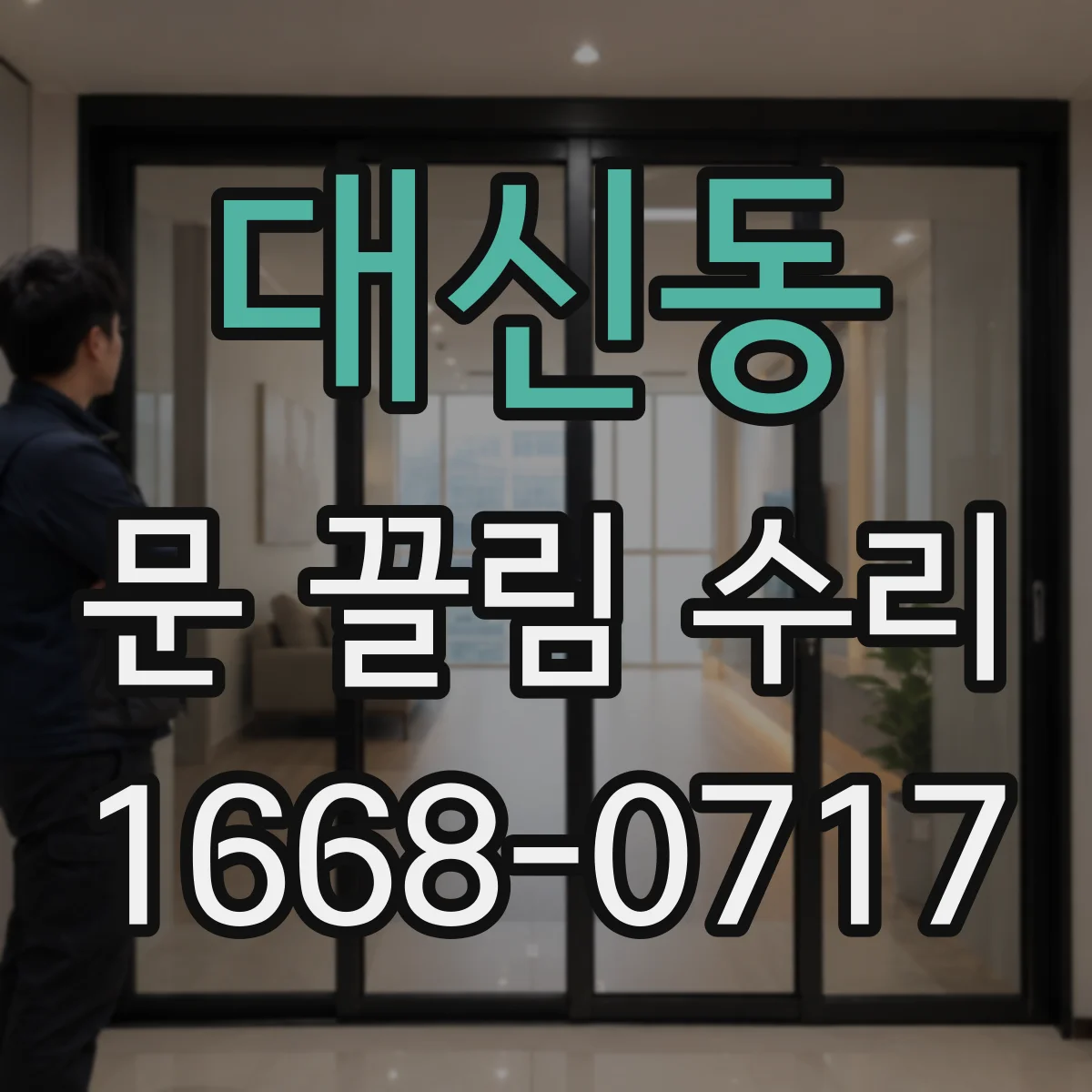 대신동 문 끌림 수리