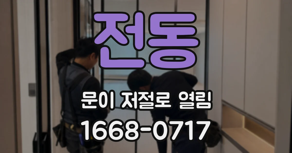 전동 문이 저절로 열림