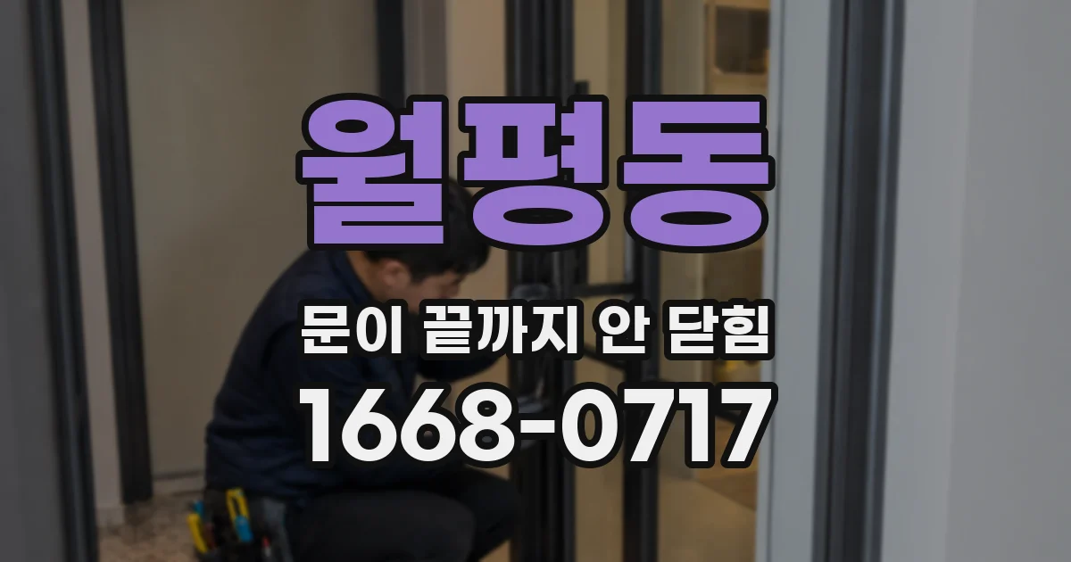 월평동 문이 끝까지 안 닫힘