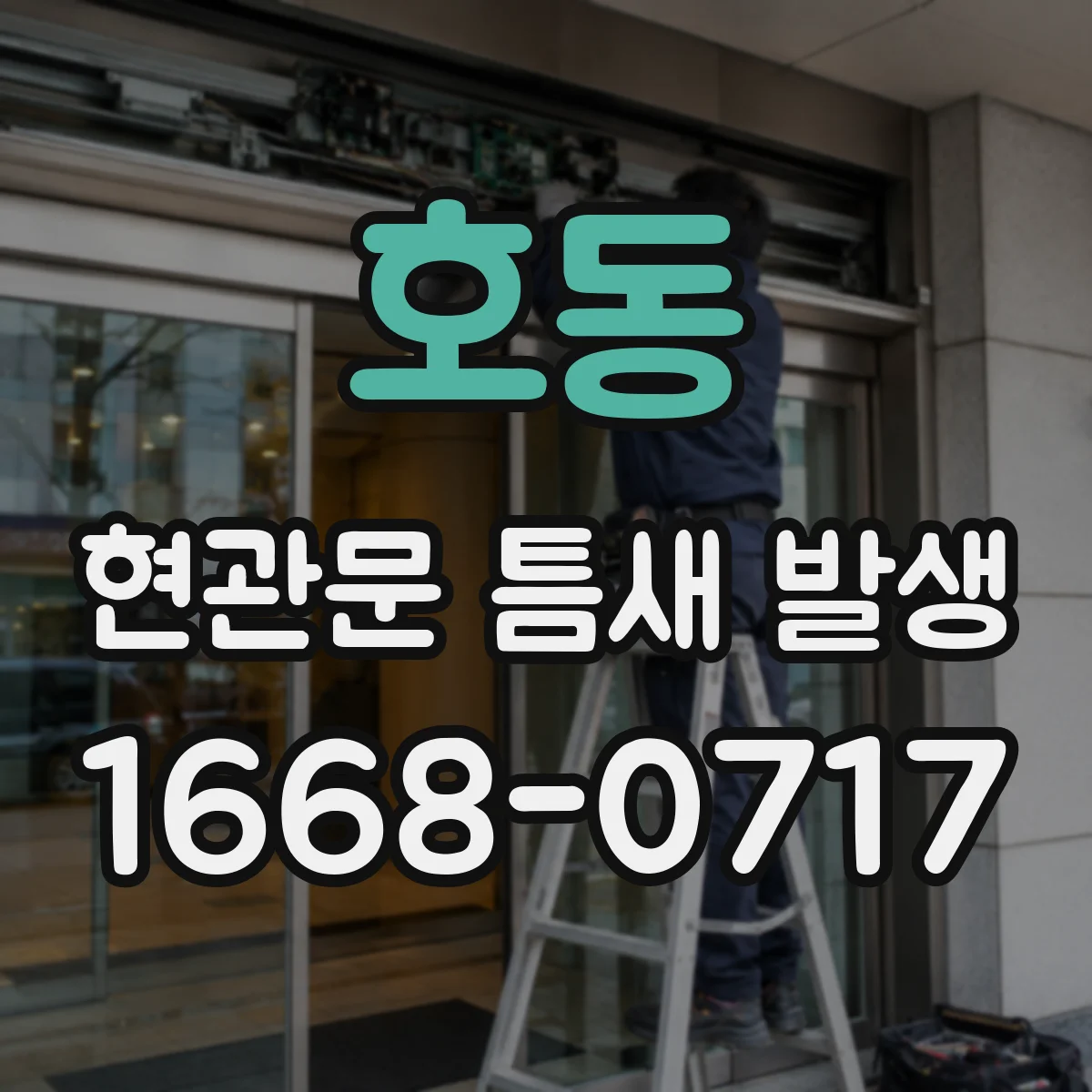 호동 현관문 틈새 발생
