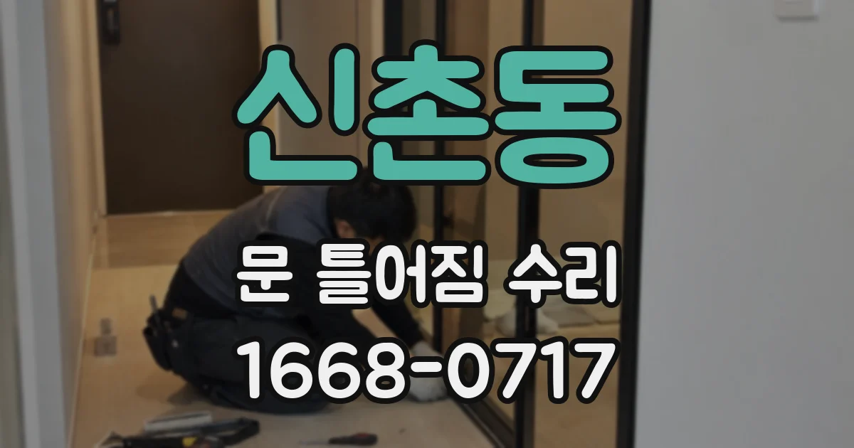 신촌동 문 틀어짐 수리