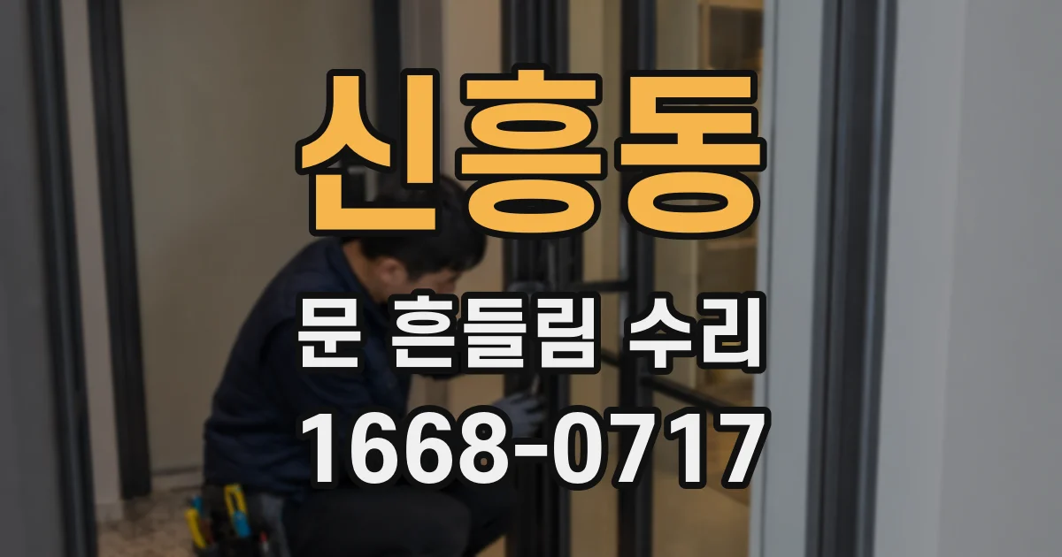 신흥동 문 흔들림 수리