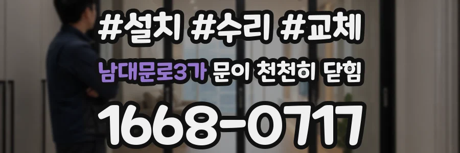 남대문로3가 문이 천천히 닫힘