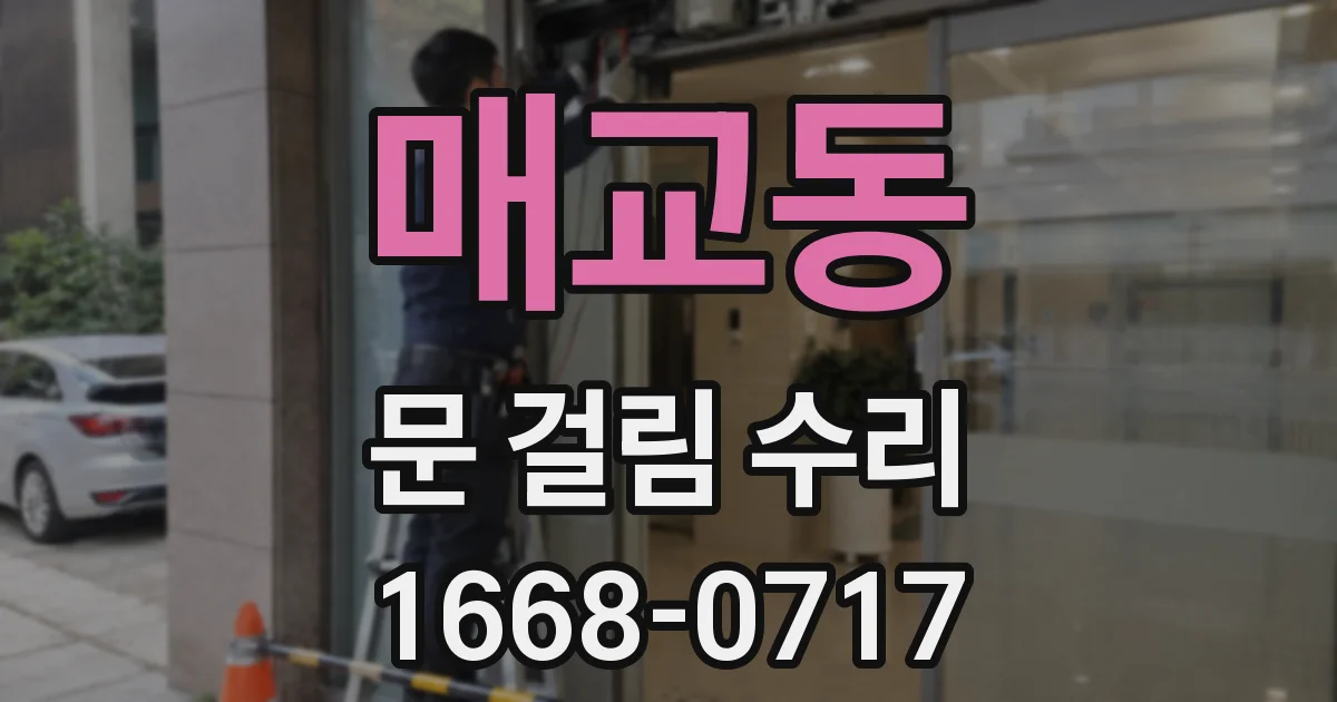매교동 문 걸림 수리