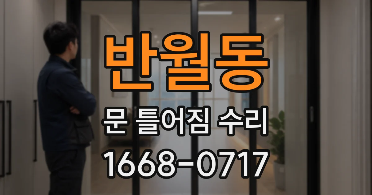 반월동 문 틀어짐 수리