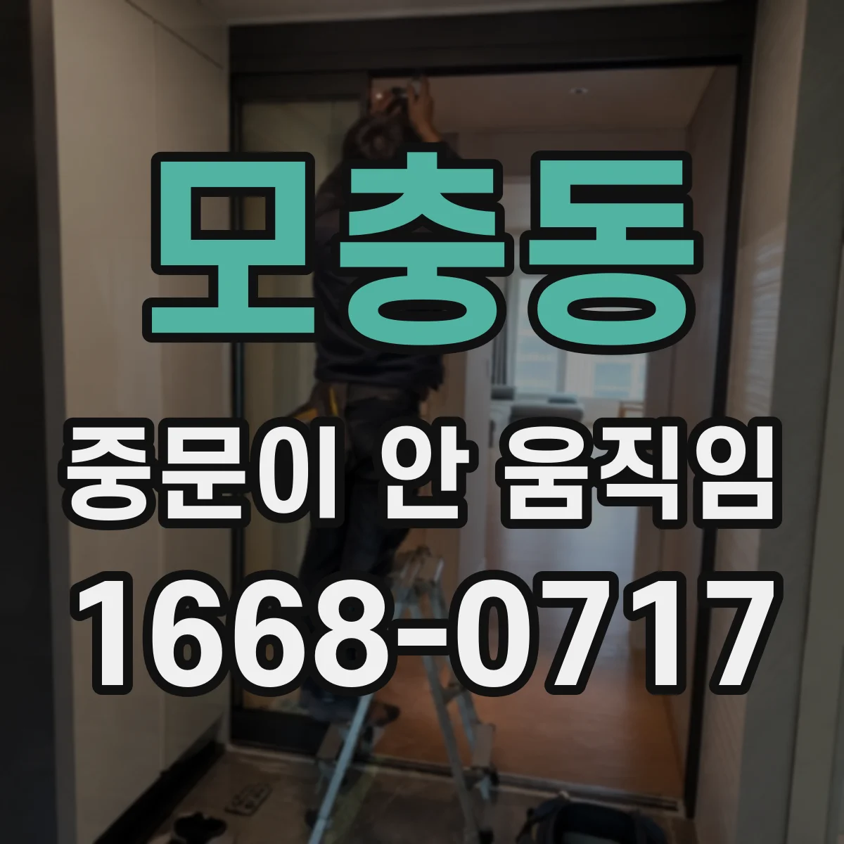 모충동 중문이 안 움직임