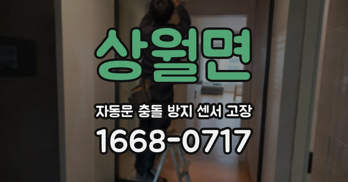 상월면 자동문 충돌 방지 센서 고장