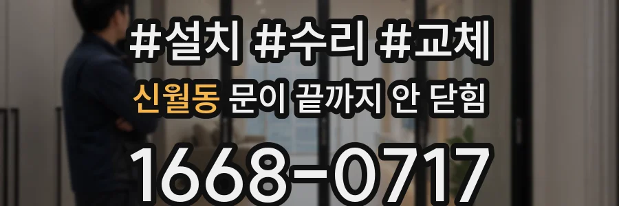 신월동 문이 끝까지 안 닫힘