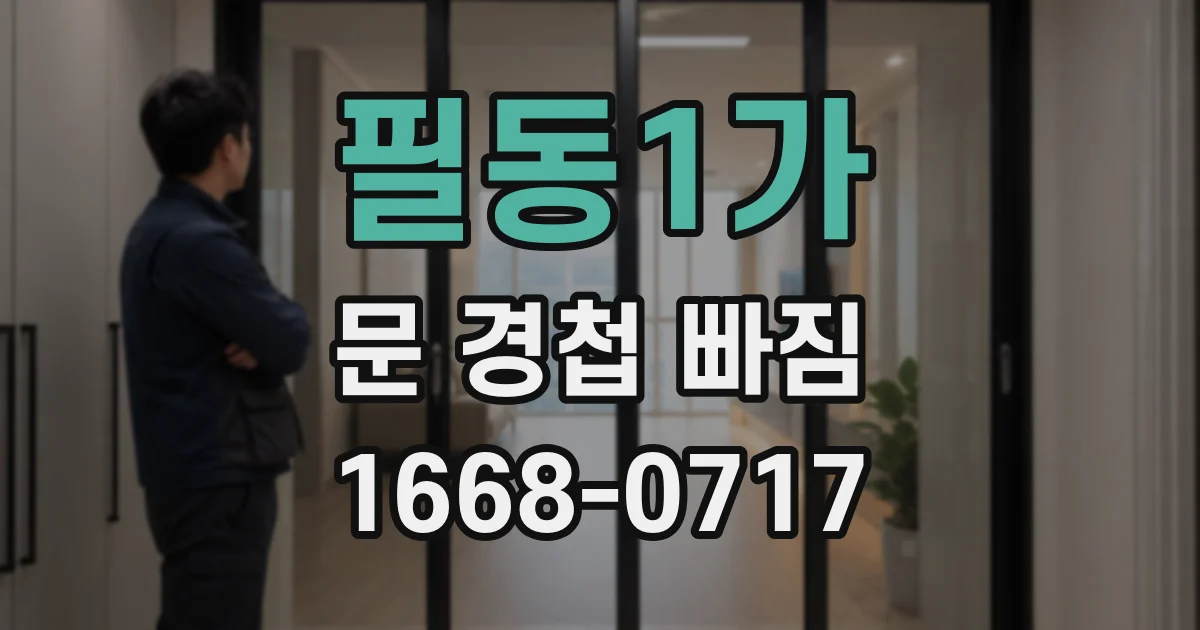 필동1가 문 경첩 빠짐