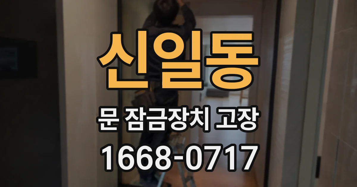 신일동 문 잠금장치 고장