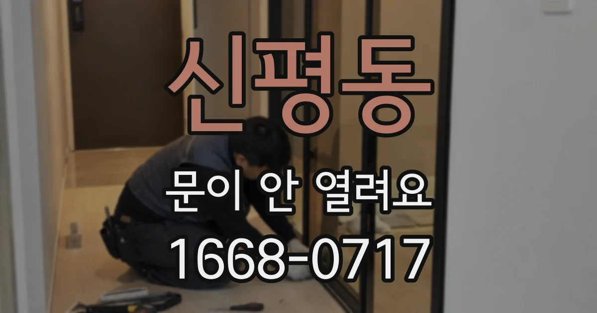 신평동 문이 안 열려요