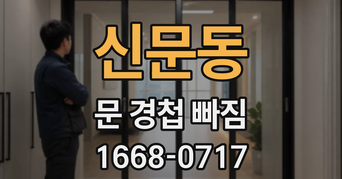 신문동 문 경첩 빠짐
