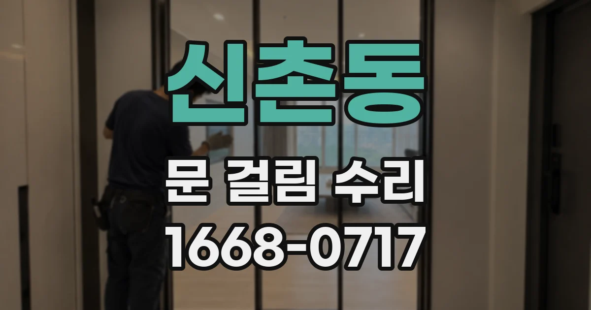 신촌동 문 걸림 수리