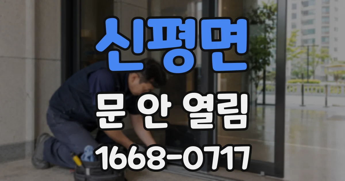 신평면 문 안 열림