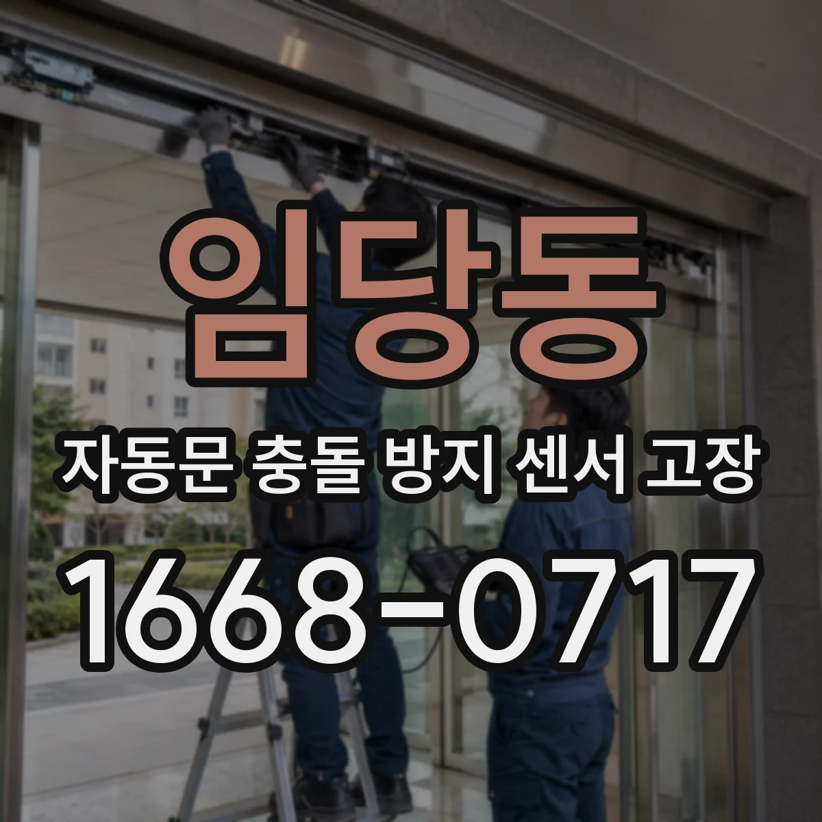 임당동 자동문 충돌 방지 센서 고장